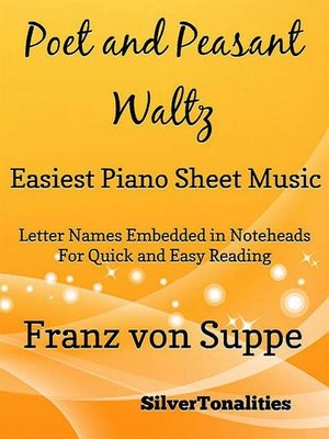 cover image of Poet and Peasant Waltz Easiest Piano